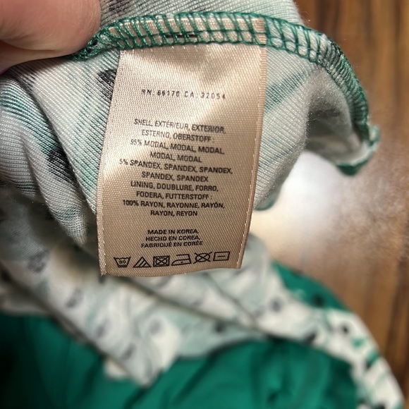 Maeve Anthropologie Cayenne Palm Polka Dot dress Green M - Picture 6 of 7